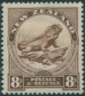 New Zealand 1935 SG565 8d Chocolate Tuatara Lizard MLH - Altri & Non Classificati