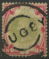 Great Britain 1900 SG214 1/- Green And Carmine QV #2 GU - Other & Unclassified