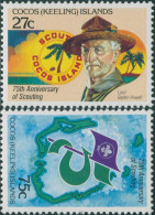 Cocos Islands 1982 SG82-83 Boy Scouts Set MNH - Islas Cocos (Keeling)