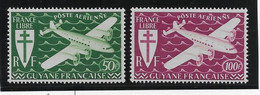 Guyane Poste Aérienne N°26/27 - Neufs ** Sans Charnière - TB - Nuovi