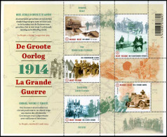 België BL 220 - De Groote Oorlog - 100 Jaar Na 1914 - La Grande Guerre  (4447/51) - 2002-… (€)