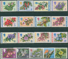 Bermuda 1970 SG249-265 Flowers MLH - Bermudes