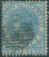Malaysia Straits Settlements 1867 SG15 12c Blue QV FU - Straits Settlements