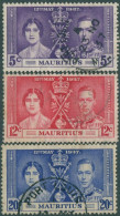 Mauritius 1937 SG249-251 Coronation Set FU - Maurice (1968-...)