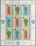 Isle Of Man 1978 SG133-135 Europa Crosses Sheet MNH - Man (Eiland)