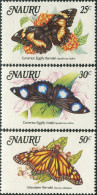 Nauru 1984 SG300-302 Butterflies Set MNH - Nauru