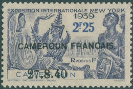 Cameroun 1940 SG175 2.25f Blue New York World Fair With Ovpt MLH - Cameroon (1960-...)