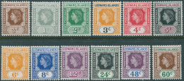 Leeward Islands 1954 SG126-137 QEII (12) MLH - Leeward  Islands