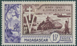 Madagascar 1954 SG330 15f Normandy Landings MNH - Madagaskar (1960-...)