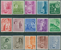 Mauritius 1953 SG293-306 Scenes And Arms Set MLH - Mauritius (1968-...)