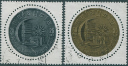 Malaysia 1971 SG80-81 Bank Negara Building Set FU - Maleisië (1964-...)