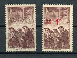 FRANCE - LES MINEURS - N° Yvert 390+489 Obli. - Used Stamps