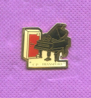 Rare Pins Musique Piano Coffre Fort Cp Transport N627 - Music
