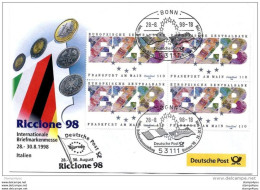78 - 28 - Enveloppe Allemande Avec Oblit Spéciale "Expo Riccione 98" - Exposiciones Filatélicas