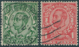 Great Britain 1912 SG340-341 KGV Set Of 2 #7 FU (amd) - Unclassified