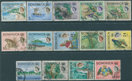 Dominica 1963 SG162-176 QEII (14) Industry Scenes Fauna FU (amd) - Dominica (1978-...)