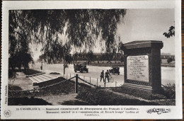 MAROC + CASABLANCA - Monument Commémoratif Du Débarquement Des Français - Casablanca