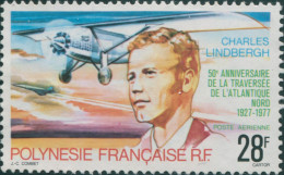 French Polynesia 1977 Sc#C149,SG257 28f Lindbergh Flight MNH - Altri & Non Classificati