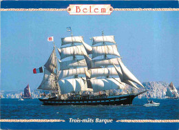 Bateaux - Voiliers - Belem - Trois-mâts Barque Navire-école Civil - CPM - Voir Scans Recto-Verso - Velieri