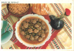 Recettes De Cuisine - Boles De Picolat - Gastronomie - CPM - Voir Scans Recto-Verso - Recetas De Cocina