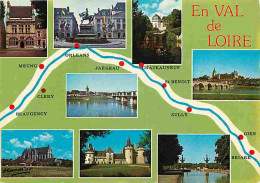 45 - Loiret - Le Val De Loire - Multivues - Château - Carte Géographique - Carte Neuve - CPM - Voir Scans Recto-Verso - Otros & Sin Clasificación