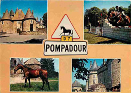 Animaux - Chevaux - Pompadour - Multivues - Premier Centre Hippique D'Europe - Saut D'obstacles - CPM - Voir Scans Recto - Horses