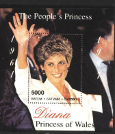 Mint S/S  Princess Lady Diana 1998  From Batumi Georgia - Familles Royales