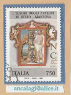 USATI ITALIA 1995 - Ref.0716B "TESORI DEI MUSEI E DEGLI ARCHIVI NAZIONALI" 1 Val. - - 1991-00: Usados