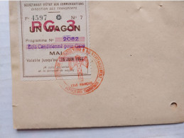 CACHET SUR DOCUMENT SNCF DEMANDE DE WAGON PETAIN ETAT FRANCAIS SERVICE DES TRANSPORTS  RAVITAILLEMENT - Documents