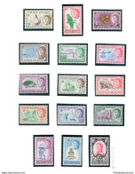 1962-64 CAYMAN ISLANDS -  Elisabetta II E Vedute - Stanley Gibbons N. 165/179 - - Andere & Zonder Classificatie