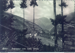 Q114 Cartolina Gromo Panorama Visto Dalla Pineta Provincia Di Bergamo - Bergamo