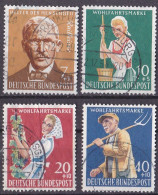 (297-300) BRD 1958 Wohlfahrt: Landwirtschaft O/used (A5-7) - Used Stamps