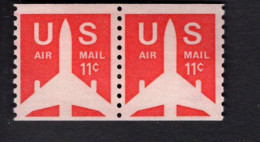 334226030  1971 SCOTT C82 (XX) POSTFRIS MINT NEVER HINGED  - Jet Airliner Pair Coils - 2b. 1941-1960 Neufs