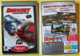 SONY PLAYSTATION BURNOUT DOMINATOR - CONDUITE EXTRÊME - VOITURES, COURSE (SCANN RECTO-VERSO)_D9 - Autres & Non Classés