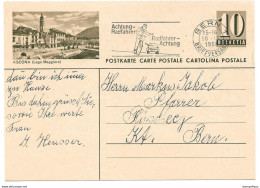 28 - 24 - Entier Postal Avec Illustration "Ascona (Lago Maggiore)" Superbe Oblit Mécanique 1958 - Stamped Stationery