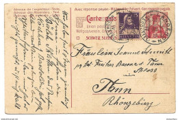28 - 44 - Entier Postal  Avec Affranchissement Complémentaire Envoyé De Landeron 1922 - Ganzsachen