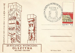 Poland Postmark D70.01.22 OLSZTYN.kop: Liberation 25 Y. (analogous) - Entiers Postaux