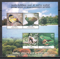 India 2012 / Birds Mammals Frogs MNH Aves Mamiferos Ranas Vögel Säugetiere Oiseaux / Cu21936  41-8 - Other & Unclassified