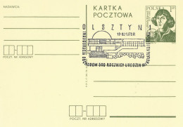 Poland Postmark D73.02.19 OLSZTYN.06: M.Kopernik Copernicus 500 Y. Planetarium - Stamped Stationery