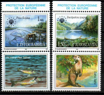 Jugoslawien 1994 - Mi.Nr. 2676 - 2677 Zf - Postfrisch MNH - Naturschutz - Ungebraucht