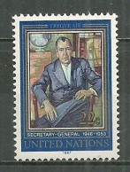 ONU NEW YORK MNH ** 487 Trygie Lie Secrétaire Général De L'ONU De 1946 à 1953 - Unused Stamps