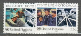 ONU NEW YORK MNH ** 490-491 Lutte Contre Le Trafic De Drogue - Unused Stamps