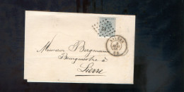 België OCB17 Gestempeld Op Brief Anvers-Lierre 1868 Perfect (2 Scans) - 1865-1866 Linksprofil