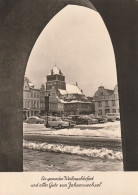 0-2200 GREIFSWALD, Platz Der Freundschaft, TRABBI, WARTBURG, Weihnachtskarte 1967 - Greifswald