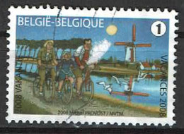 Fietsen Uit 2008 (OBP 3790 ) Witte Vlek Is Papierrestje Bovenop Zegel, Is Intussen Netjes Verwijderd - Used Stamps