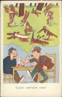 MAROTTO SIGNED 1940 HUMORISTIC POSTCARD -  HUNTING / CHASSE / CACCIA - 106/3 (5554) - Bertiglia, A.