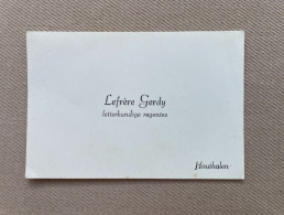 Visitekaartje - Carte Visite / LEFRÈRE Gerdy - Letterkundige Regentes - HOUTHALEN - Visitekaartjes