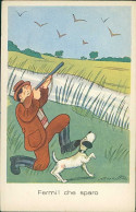 MAROTTO SIGNED 1940 HUMORISTIC POSTCARD -  HUNTING / CHASSE / CACCIA - 106/5 (5556) - Bertiglia, A.