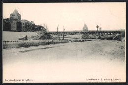 AK Lübeck, An Der Burgthorbrücke  - Lübeck