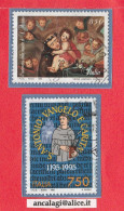 USATI ITALIA 1995 - Ref.0724 "SANT'ANTONIO DA PADOVA" Serie Di 2 Val. - - 1991-00: Used